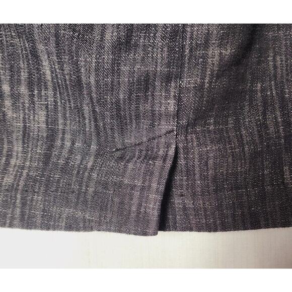 VTG 80s Amy Byer Grey Pencil mini Skirt Sz 3 Big Buttons Corpcore preppy office - Picture 4 of 7